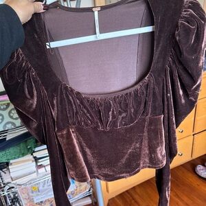Velvet Brown Women's Top